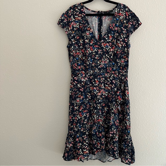 J. Crew Dresses Jcrew Liberty Print Wrap Dress Poshmark